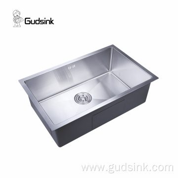 Undermounted farmhouse brushed finish ss handmade sink